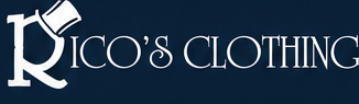 Rico's Clothing logo with top hat